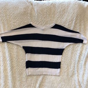 Express Nautical Sweater size Small Navy Striped